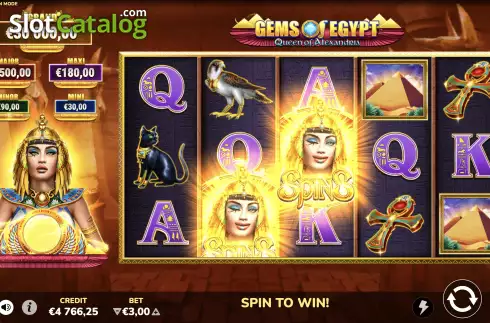 Скрин8. Gems of Egypt (Bluberi) слот