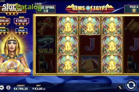 Скрин9. Gems of Egypt (Bluberi) слот