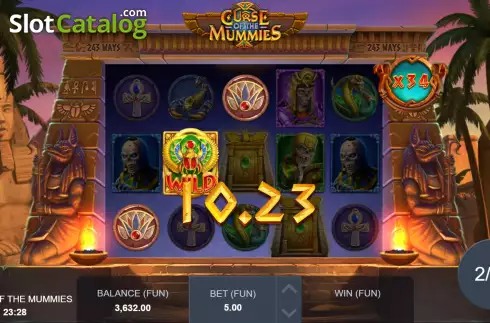 Скрин9. Curse of the Mummies слот