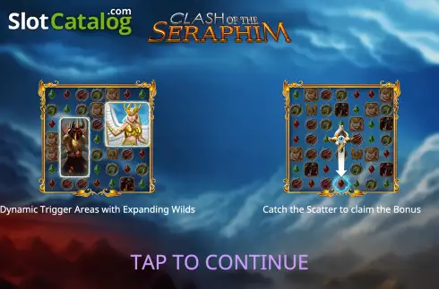 Скрин2. Clash of the Seraphim слот