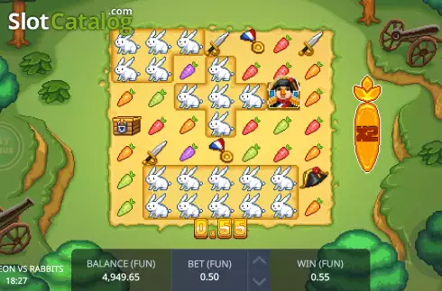 Скрин6. Napoleon vs Rabbits слот