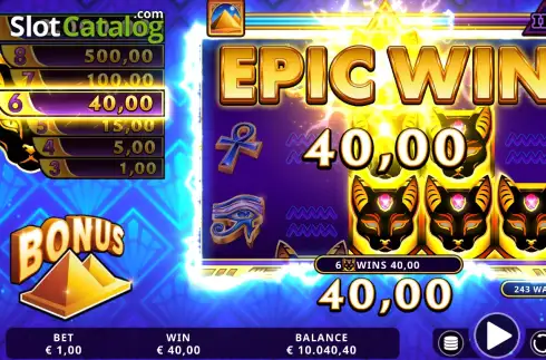Скрин8. 9 Lives of the Nile слот