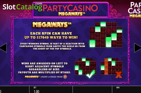 Скрин6. Party Casino Megaways слот