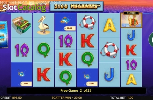 Скрин6. Fishin’ Frenzy Megaways слот