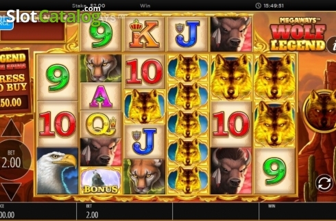 Скрин3. Wolf Legend Megaways слот