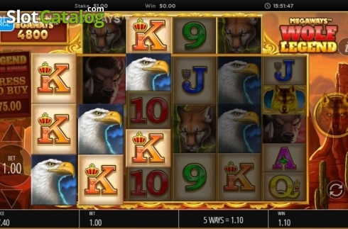 Скрин4. Wolf Legend Megaways слот