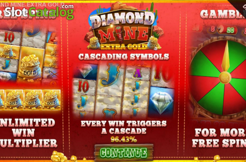 Скрин2. Diamond Mine Extra Gold Megaways слот