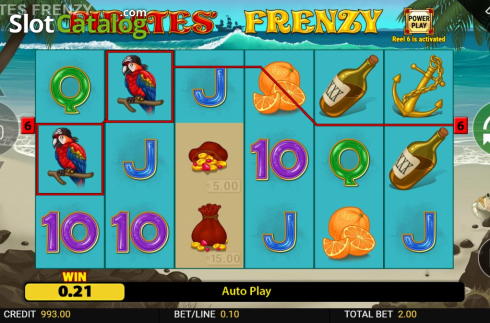 Скрин5. Pirates Frenzy слот
