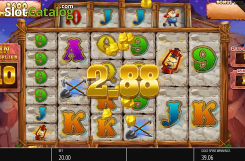 Скрин9. Diamond Mine Megaways All Action слот
