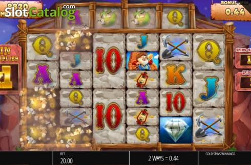Скрин6. Diamond Mine Megaways All Action слот