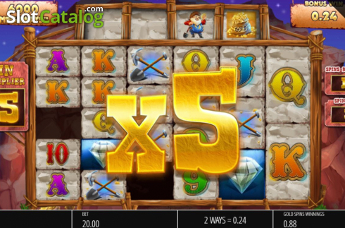 Скрин7. Diamond Mine Megaways All Action слот