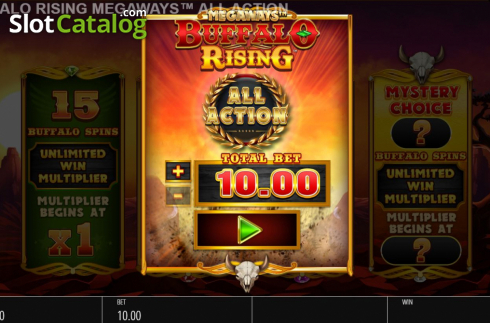 Скрин2. Buffalo Rising Megaways All Action слот