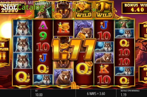 Скрин7. Buffalo Rising Megaways All Action слот