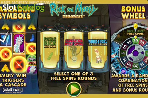 Скрин2. Rick and Morty Megaways слот
