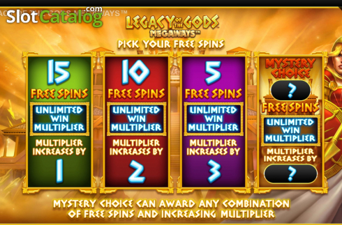 Скрин4. Legacy Of The Gods Megaways слот