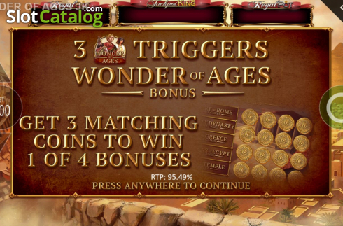 Скрин2. Wonder of Ages слот