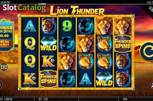 Скрин3. Lion Thunder слот