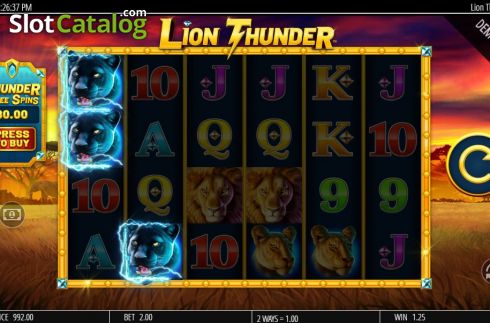 Скрин4. Lion Thunder слот