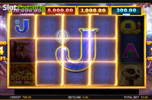 Скрин5. Rhino Rampage Lightning Spins слот