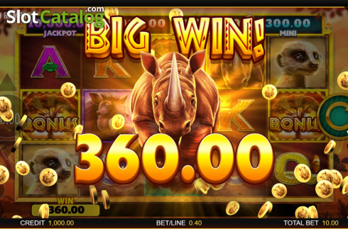 Скрин6. Rhino Rampage Lightning Spins слот