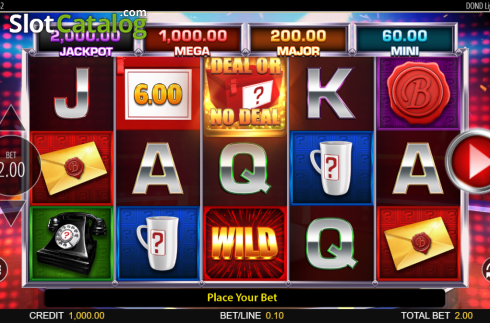 Скрин2. Deal or No Deal Lightning Spins слот
