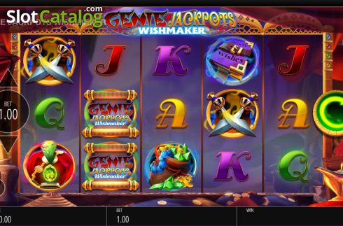 Скрин2. Genie Jackpots Wishmaker слот