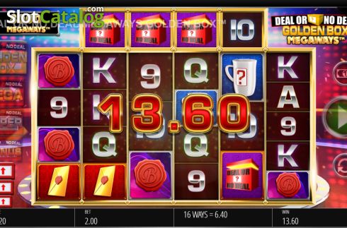 Скрин3. Deal or No Deal Megaways The Golden Box слот