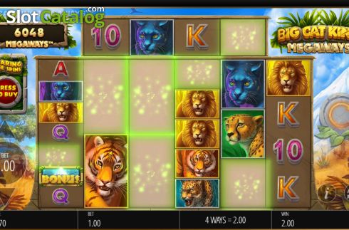 Скрин3. Big Cat King Megaways слот