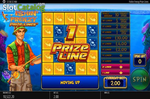 Скрин4. Fishin Frenzy Prize Lines слот