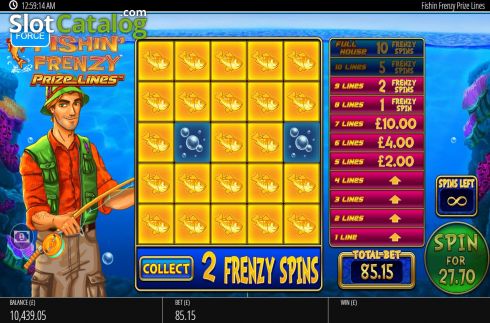 Скрин6. Fishin Frenzy Prize Lines слот
