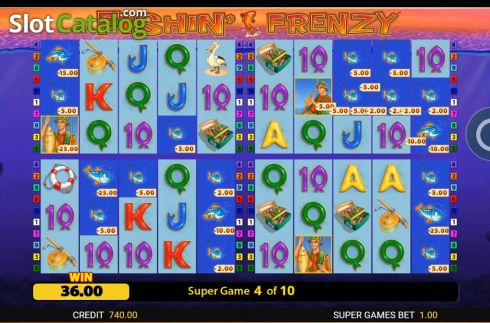 Скрин9. Fishin Frenzy Power 4 Slots слот