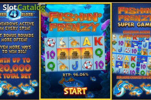Скрин2. Fishin Frenzy Power 4 Slots слот