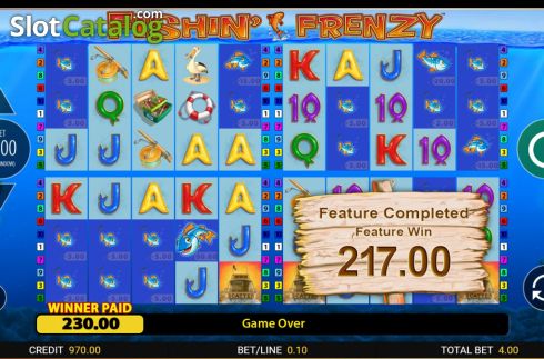 Скрин6. Fishin Frenzy Power 4 Slots слот