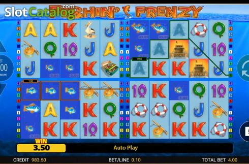 Скрин4. Fishin Frenzy Power 4 Slots слот