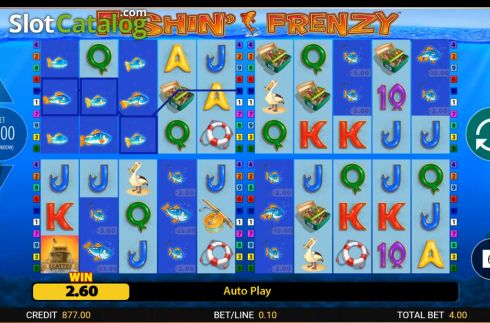 Скрин7. Fishin Frenzy Power 4 Slots слот