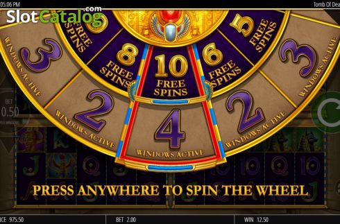 Скрин6. Tomb Of Dead Power 4 Slots слот