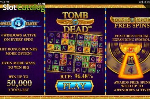 Скрин2. Tomb Of Dead Power 4 Slots слот