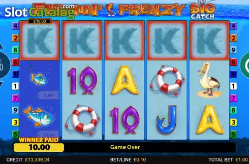 Скрин3. Fishin' Frenzy The Big Catch слот