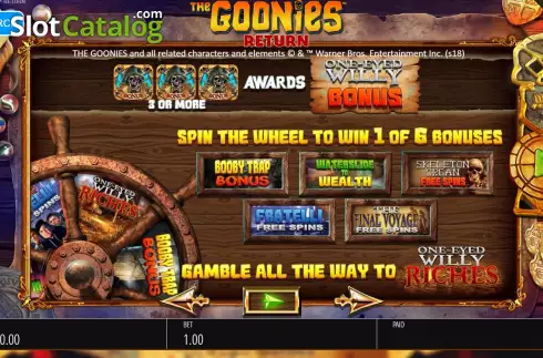 Скрин2. The Goonies Return слот