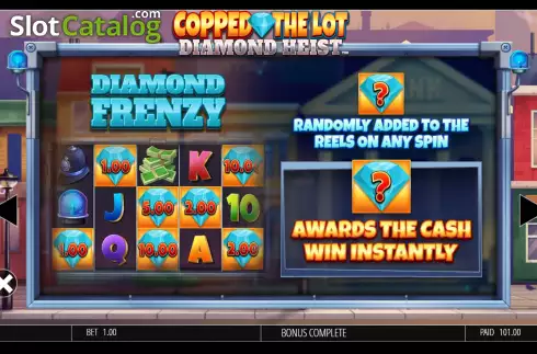 Скрин9. Copped The Lot Diamond Heist слот