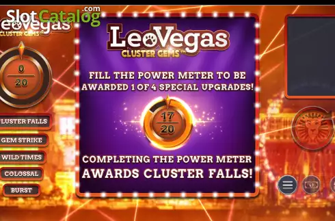 Скрин2. Leo Vegas Cluster Gems слот