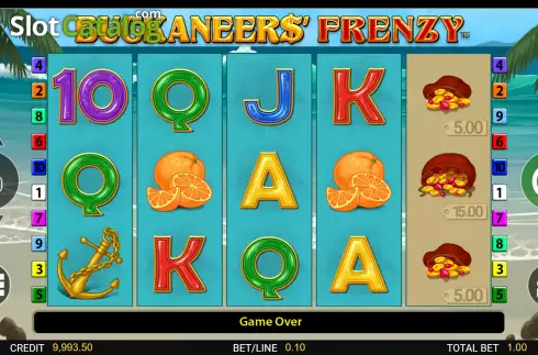 Скрин2. Buckaneers Frenzy слот