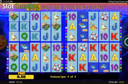 Скрин7. Fishin' Frenzy Fortune Spins слот