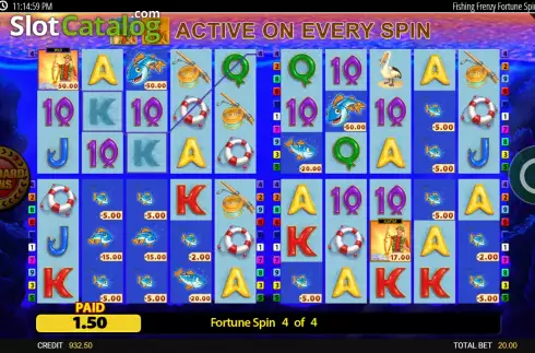 Скрин8. Fishin' Frenzy Fortune Spins слот
