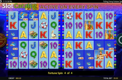 Скрин9. Fishin' Frenzy Fortune Spins слот