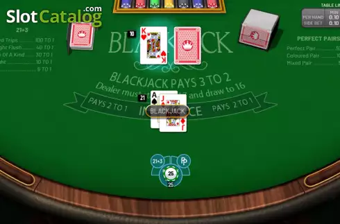 Скрин2. Blackjack Single Hand (Blueprint) слот