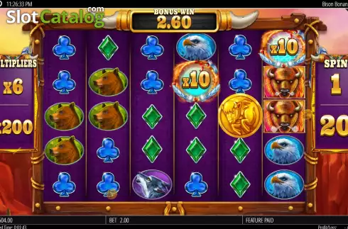 Скрин9. Bison Bonanza слот