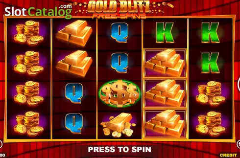 Скрин2. Gold Blitz Free Spins слот