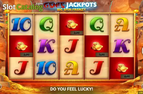 Скрин2. Genie Jackpots Big Spin Frenzy слот