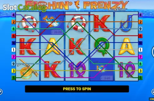 Скрин2. Fishin' Frenzy All Stars слот